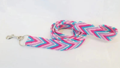 Pink Handmade Wayuu Pet Dog Leash - Pets Perfect