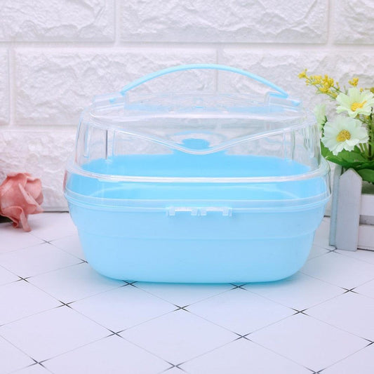 Transparent Portable Hamster Habitat Lightweight Carrier - Pets Perfect