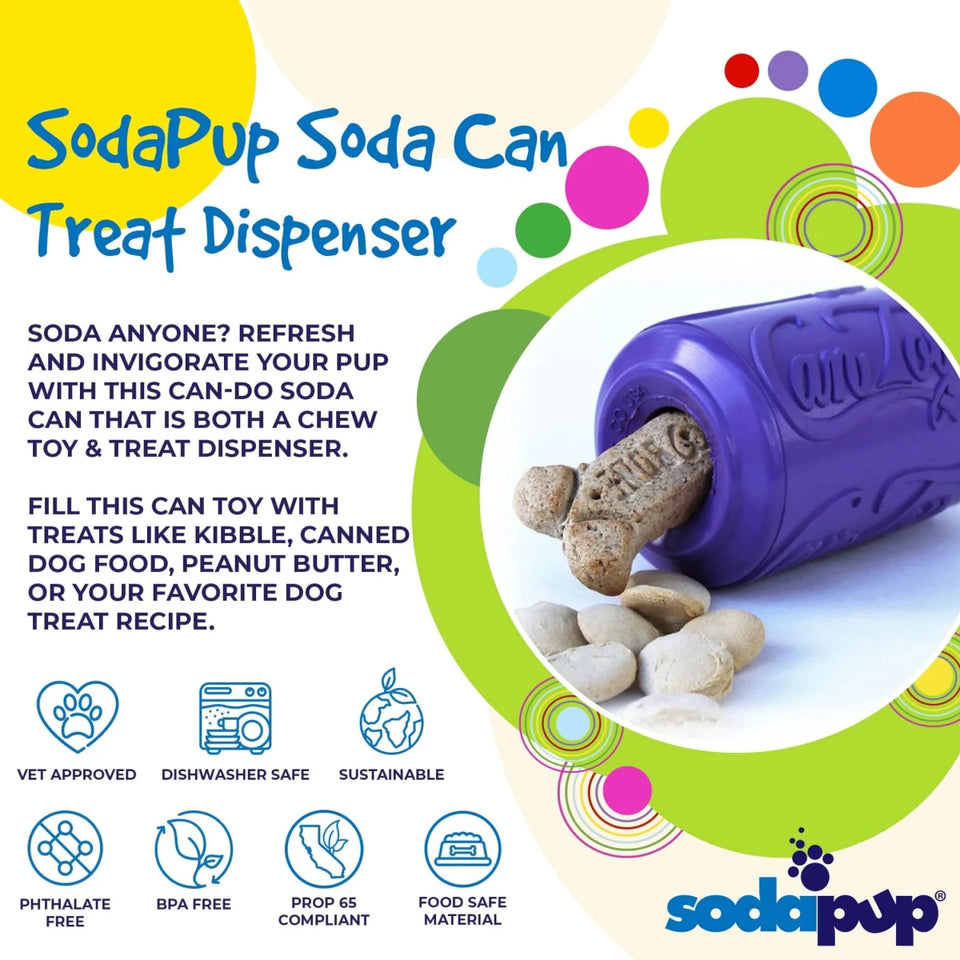 SP Can Dog Toy Durable Rubber Chew Toy & Treat Dispenser, view 9