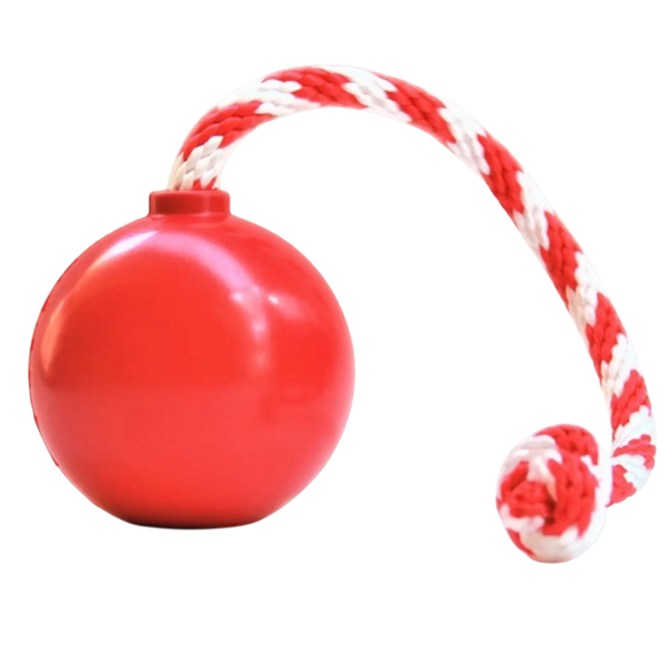 USA-K9 Cherry Bomb Durable Rubber Chew Dog Toy, Treat Dispenser, Blue/LARGE, view 3