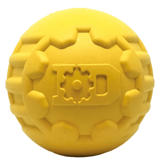 ID Ball Dog Toy – Ultra-Durable Rubber Chew Ball for Tough Chewers