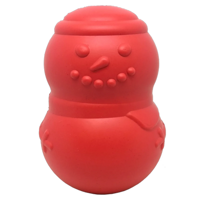 MKB Snowman Durable Rubber Chew Dog Toy & Treat Dispenser - Pets Perfect