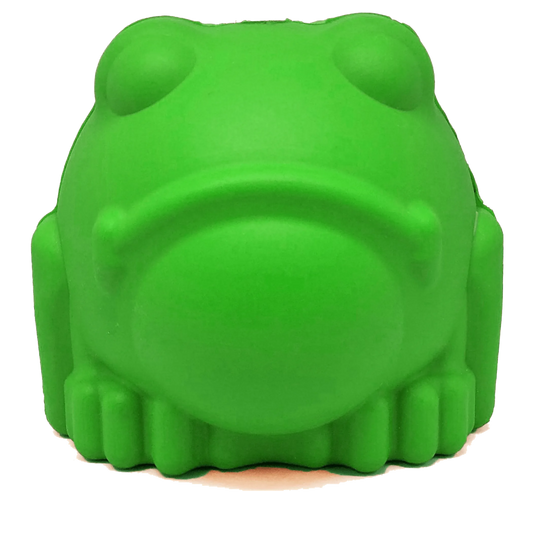 MKB Bull Frog Durable Rubber Chew Toy & Treat Dispenser - Pets Perfect