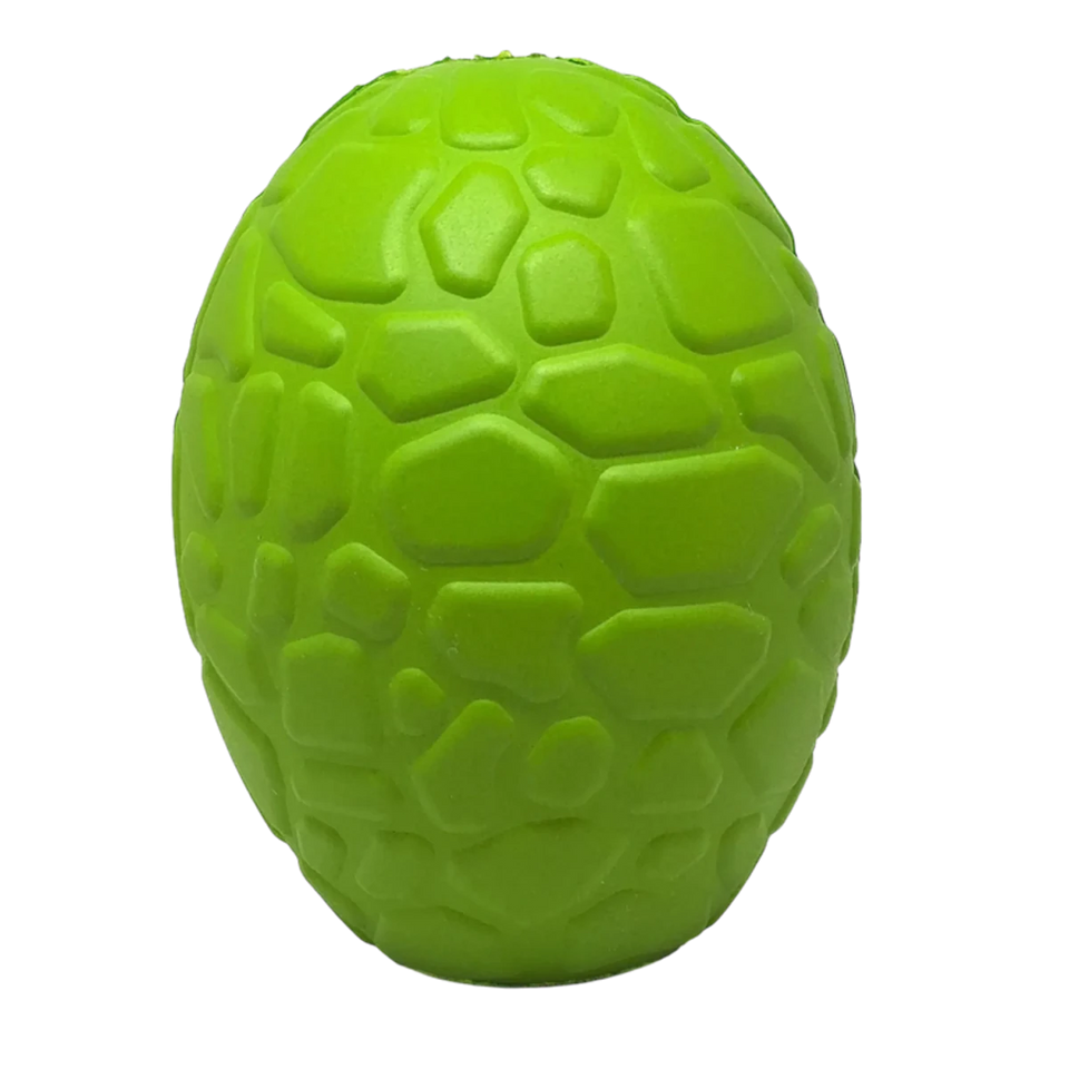 MKB Dinosaur Egg Durable Rubber Chew Dog Toy & Treat Dispenser - Pets Perfect
