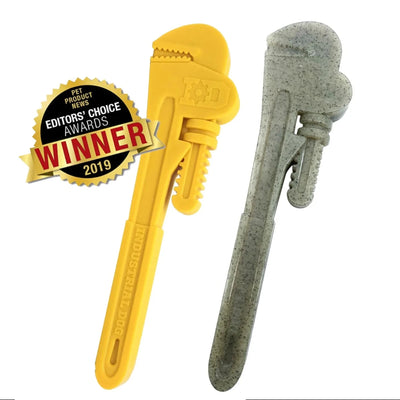 ID Pipe Wrench Ultra Durable Nylon Dog Chew Toy for Aggressive Chewers - Pets Perfect