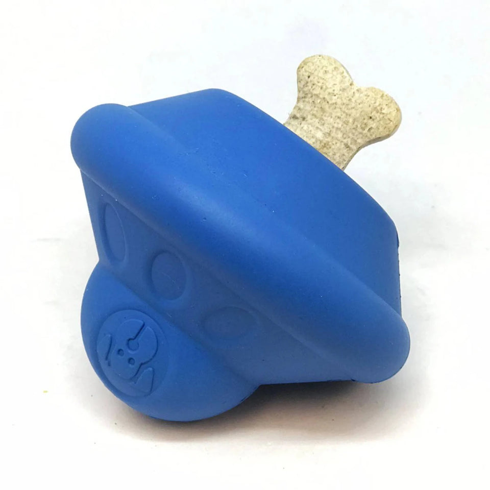 SN Flying Saucer Durable Rubber Chew Dog Toy & Treat Dispenser, view 8