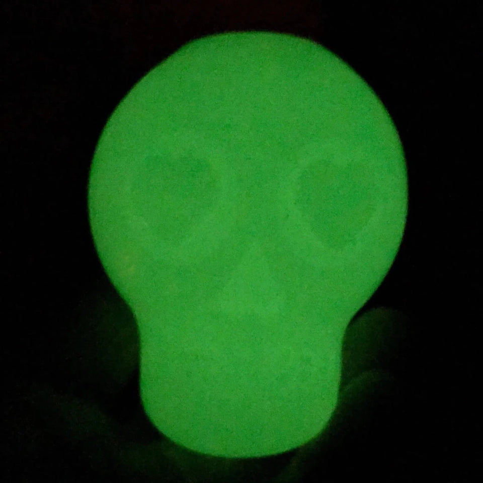 MKB Glow in the Dark Sugar Skull Chew Dog Toy & Treat Dispenser - Pets Perfect
