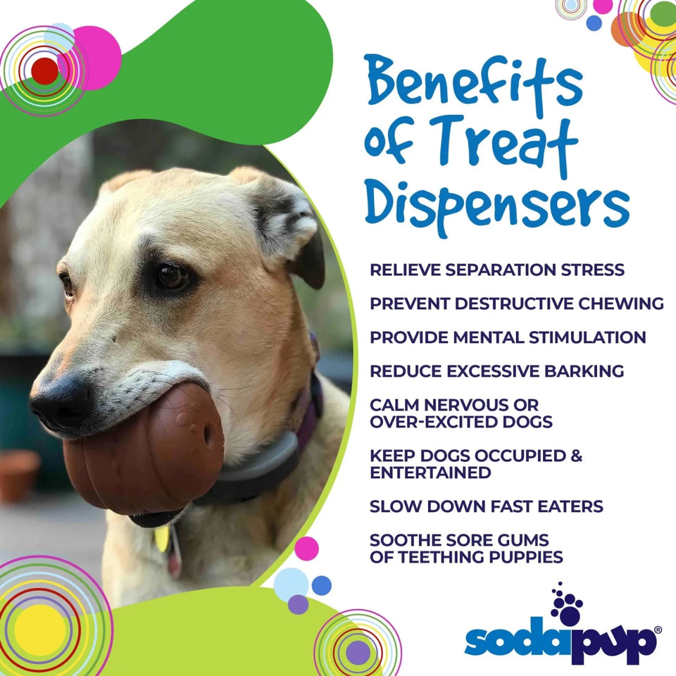 SP Hamburger Durable Rubber Chew Dog Toy & Treat Dispenser - Pets Perfect