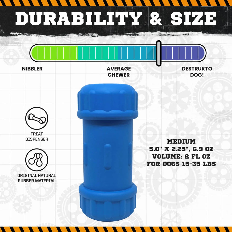 ID Bone Durable Rubber Chew Dog Toy and Treat Dispenser - Pets Perfect