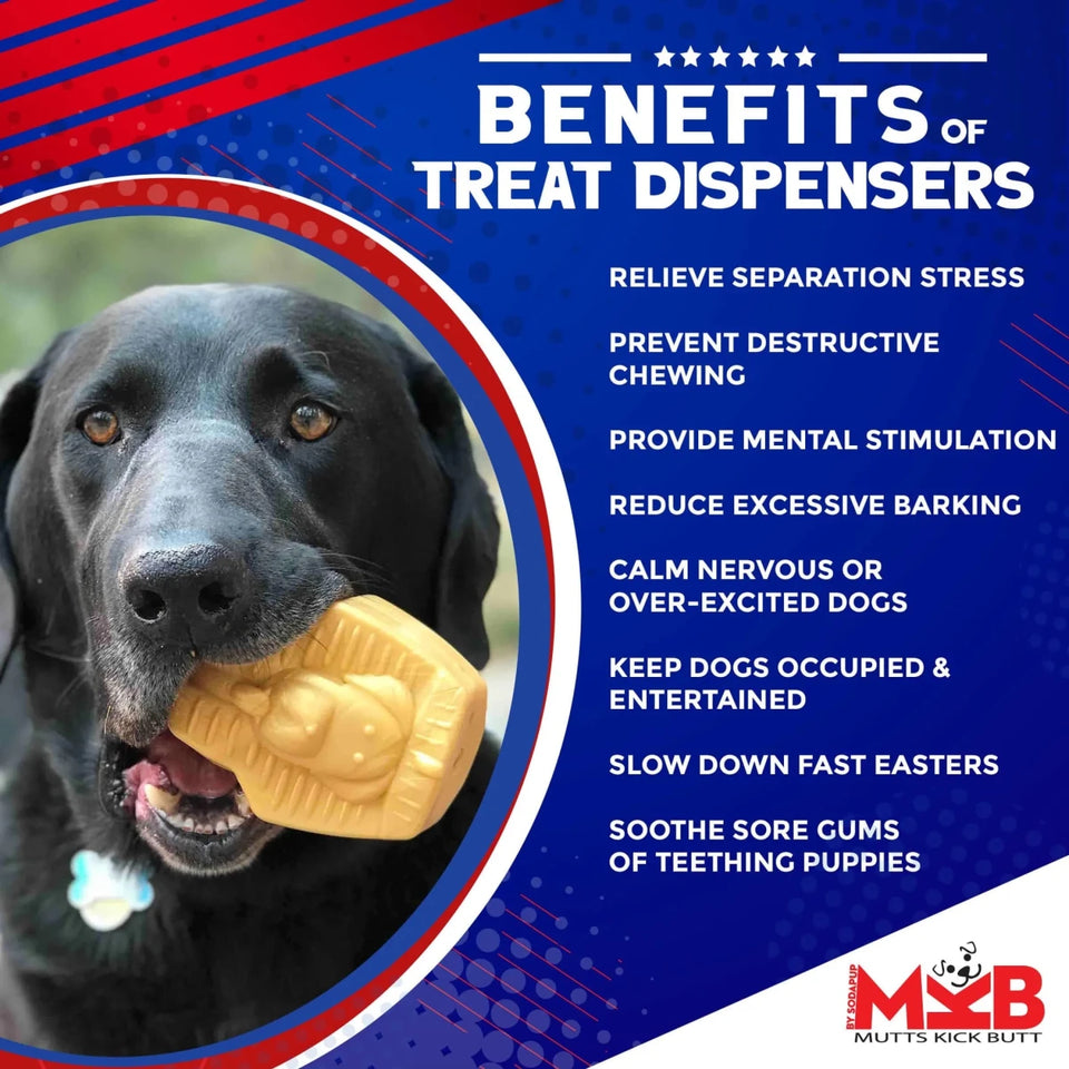 MKB Doggie Pharaoh Durable Chew Dog Toy & Treat Dispenser, view 6
