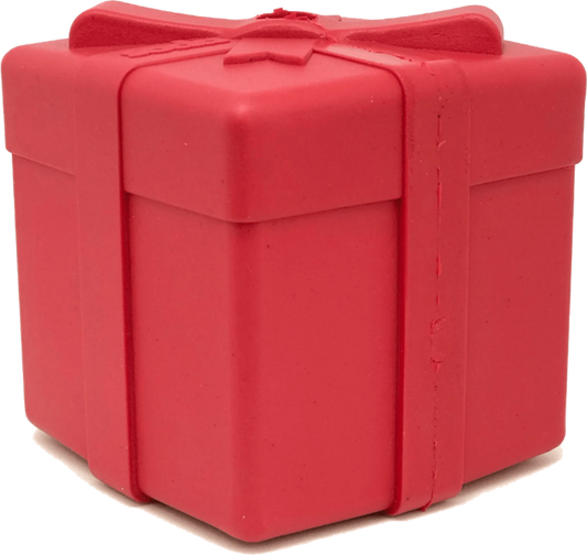 SP Gift Box Durable Rubber Chew Toy & Treat Dispenser - Pets Perfect