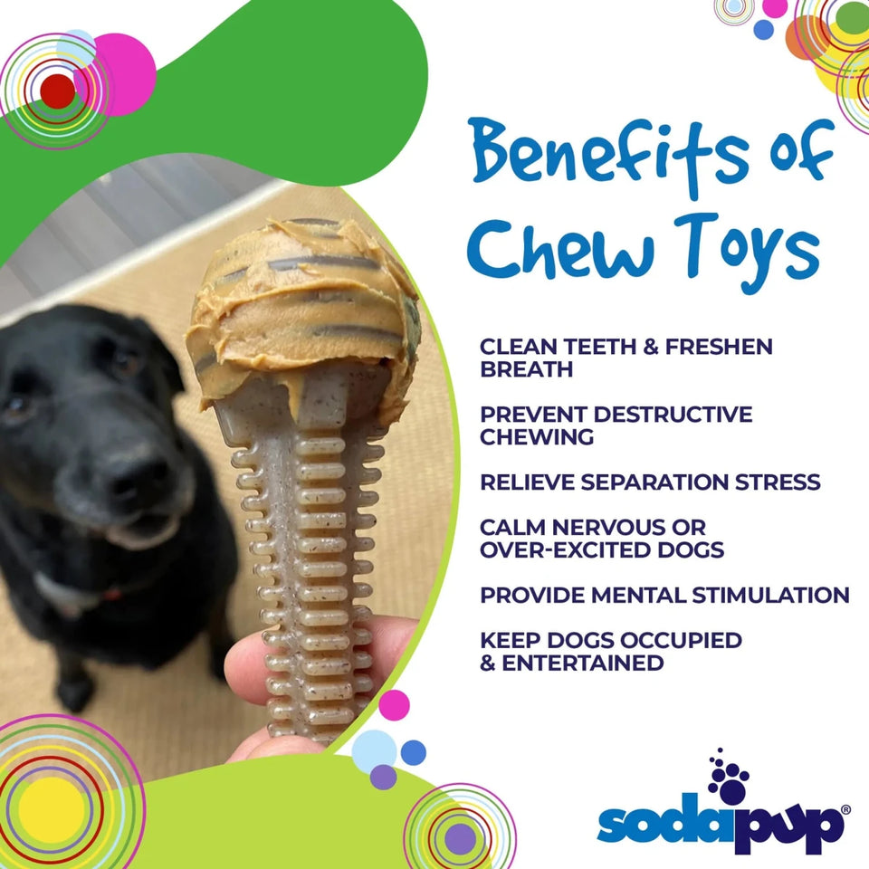 SP Honey Bone Dental Tower Ultra Durable Nylon Dog Chew Toy for Aggressive Chewers - Pets Perfect