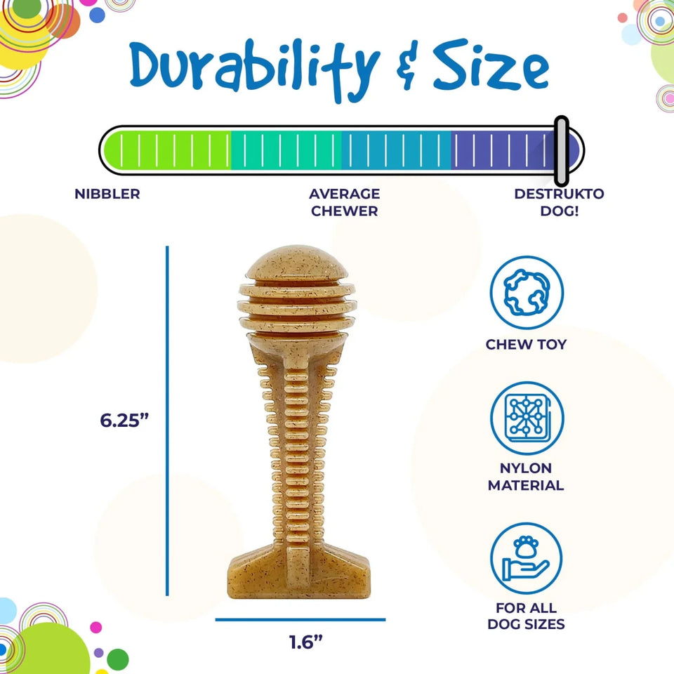 SP Honey Bone Dental Tower Ultra Durable Nylon Dog Chew Toy for Aggressive Chewers - Pets Perfect