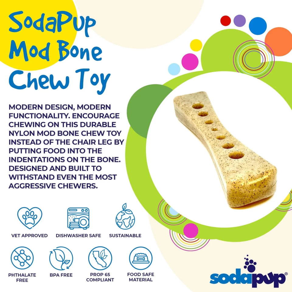 SP MOD Bone Ultra Durable Nylon Dog Chew Toy for Aggressive Chewers - Pets Perfect