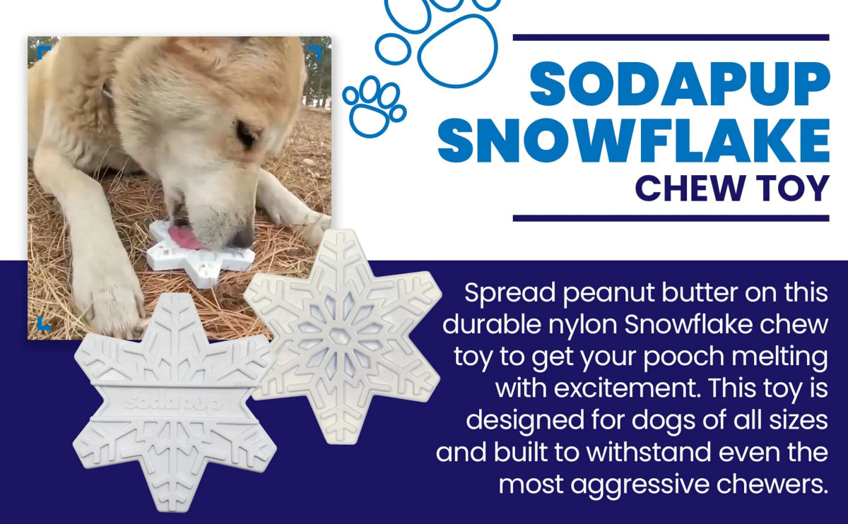 SP Snowflake Ultra Durable Nylon Dog Chew Toy for Aggressive Chewers - Pets Perfect