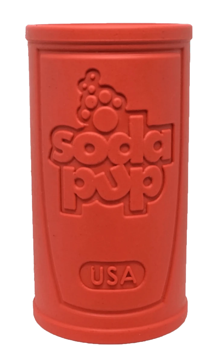 SP Retro Soda Can Durable Rubber Chew Dog Toy and Treat Dispenser - Pets Perfect