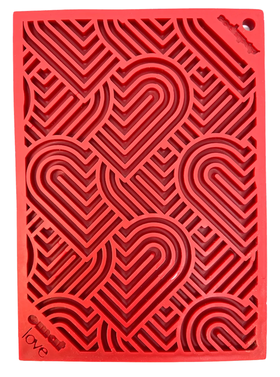 SodaPup Heart Design Love eMat Enrichment Lick Mat, Small and Large, view 5