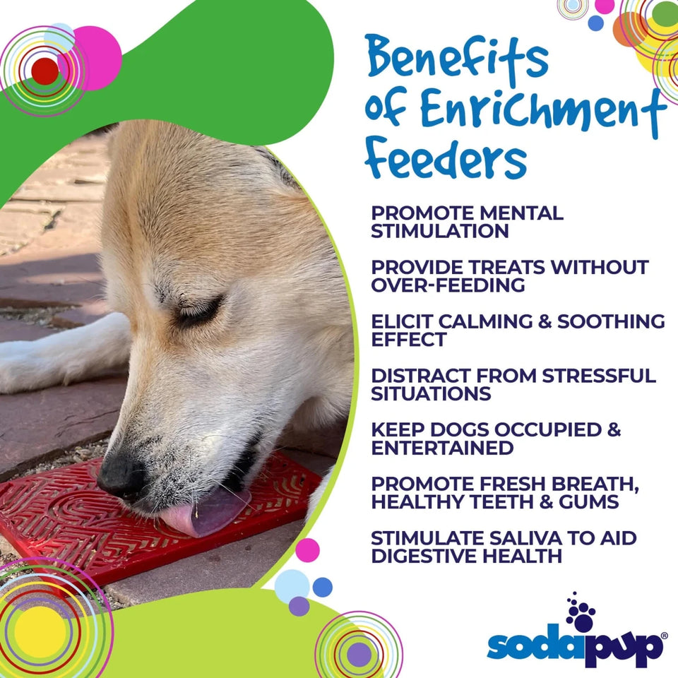 SodaPup Heart Design Love eMat Enrichment Lick Mat, Small and Large, view 7