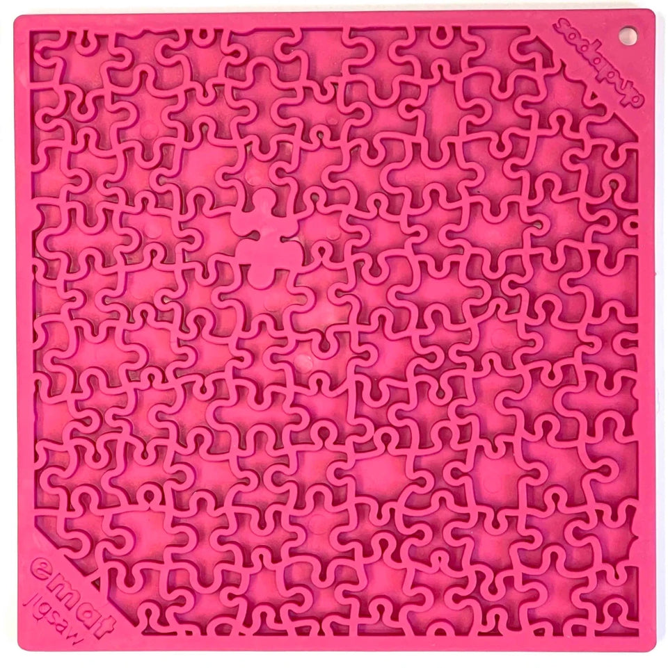 SodaPup Jigsaw Design eMat Enrichment Lick Mat, 8 in, Green/1, view 3