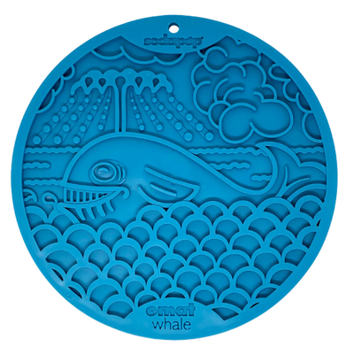 SodaPup Whale eMat Enrichment Lick Mat with Suction Cups, 8 in - Pets Perfect