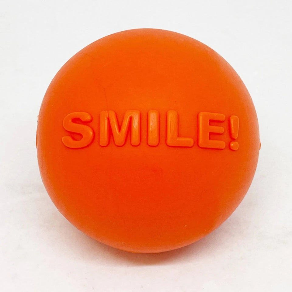 SP Smile Ball Ultra Durable Synthetic Rubber Chew Dog Toy & Floating Retrieving Toy - Pets Perfect