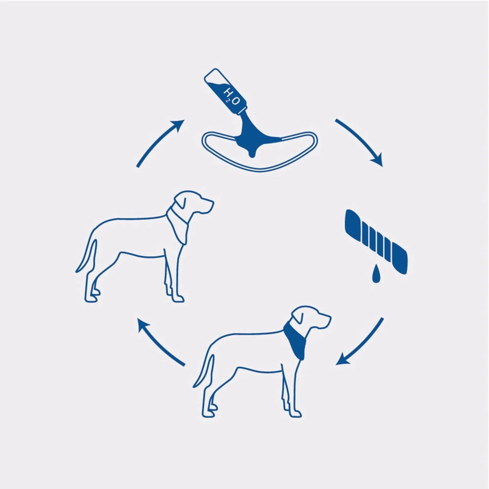 GF Pet Ice Band Dog Cooling Bandana - CoolFresh Technology, view 9