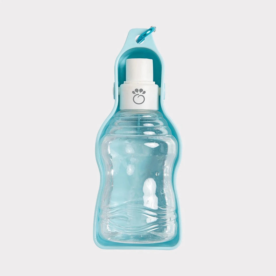 GF Pet Water Bottle with Foldout Bowl, Red/1, view 2
