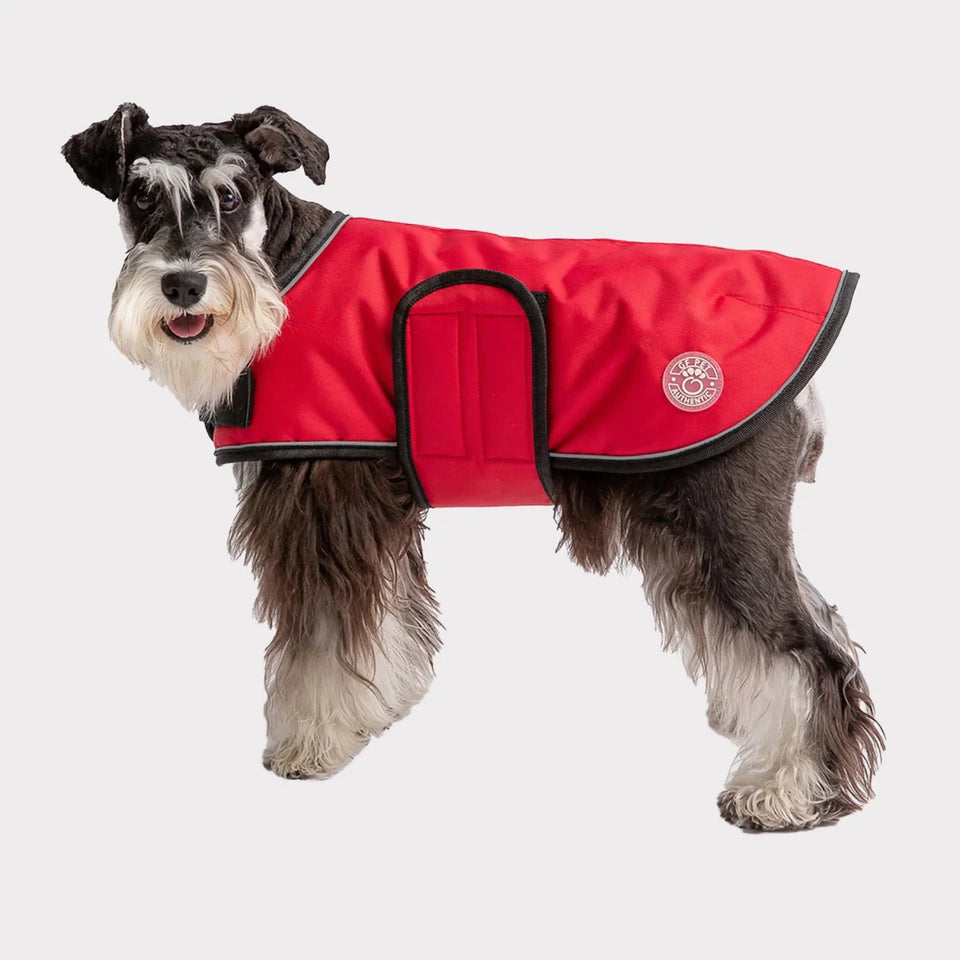 GF Pet Waterproof Dog Blanket Jacket - Polar Fleece Lined Coat, Red/3XL, view 13