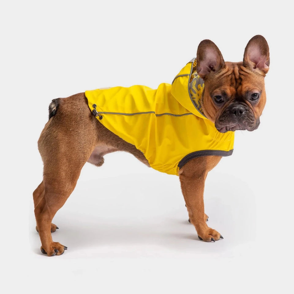 GF Pet Reversible ElastoFit Raincoat - Waterproof Dog Rain Jacket, Yellow/4XL, view 9