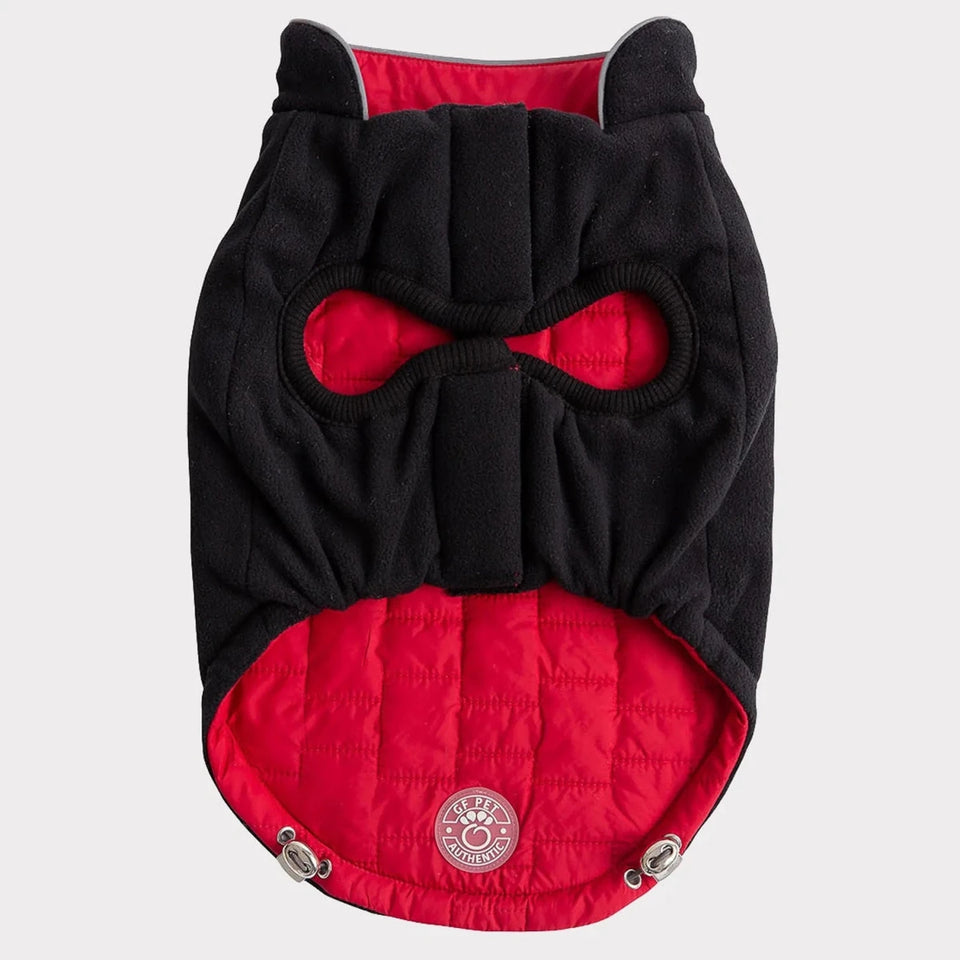 GF Pet Reversible Elasto-Fit Chalet Jacket - Red, 2-in-1 Dog Coat, view 15