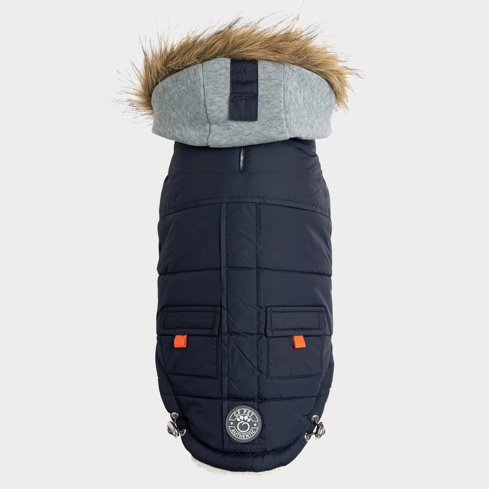 GF Pet Winter Sailor Parka - Dog Winter Coat, Navy/2XS, view 20