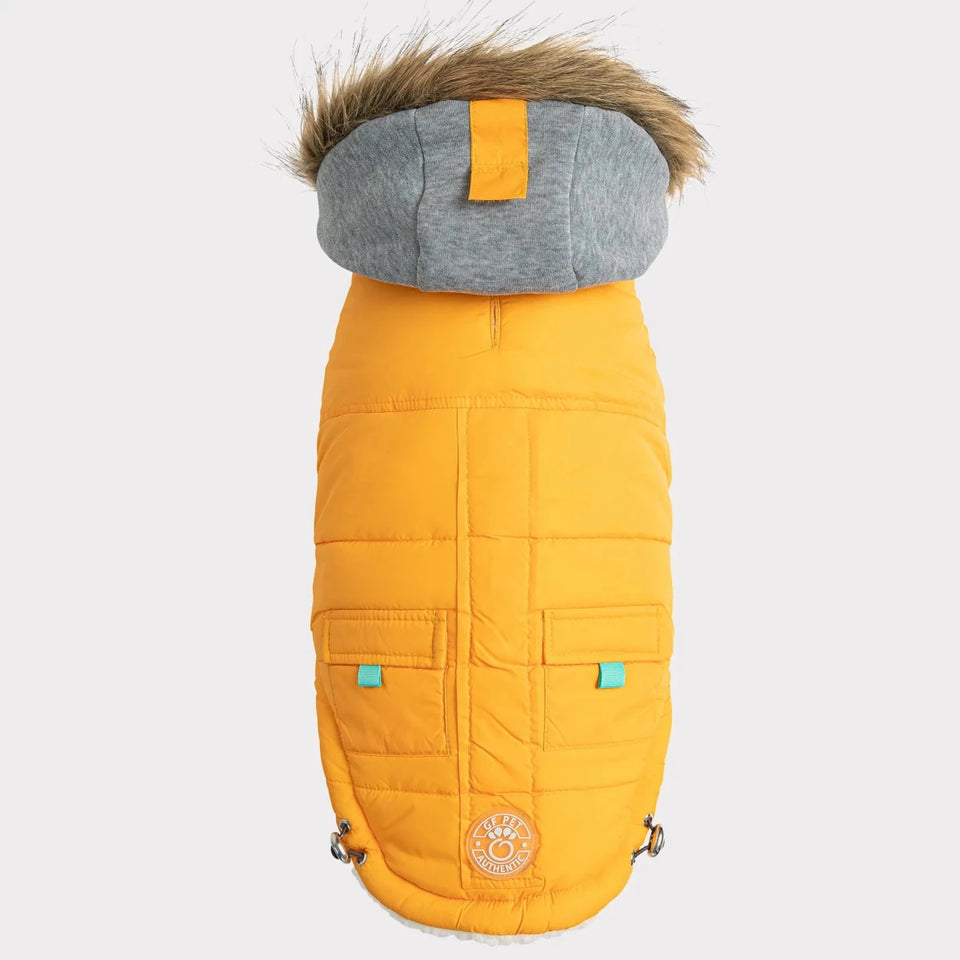 GF Pet Winter Sailor Parka - Dog Winter Coat, Yellow/LARGE, view 32
