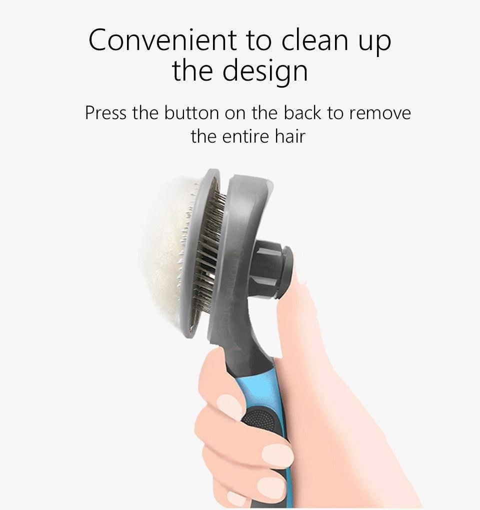 Dog Hugs Cat FabFur Grooming Brush - Detangling & Deshedding Brush for Dogs - Pets Perfect