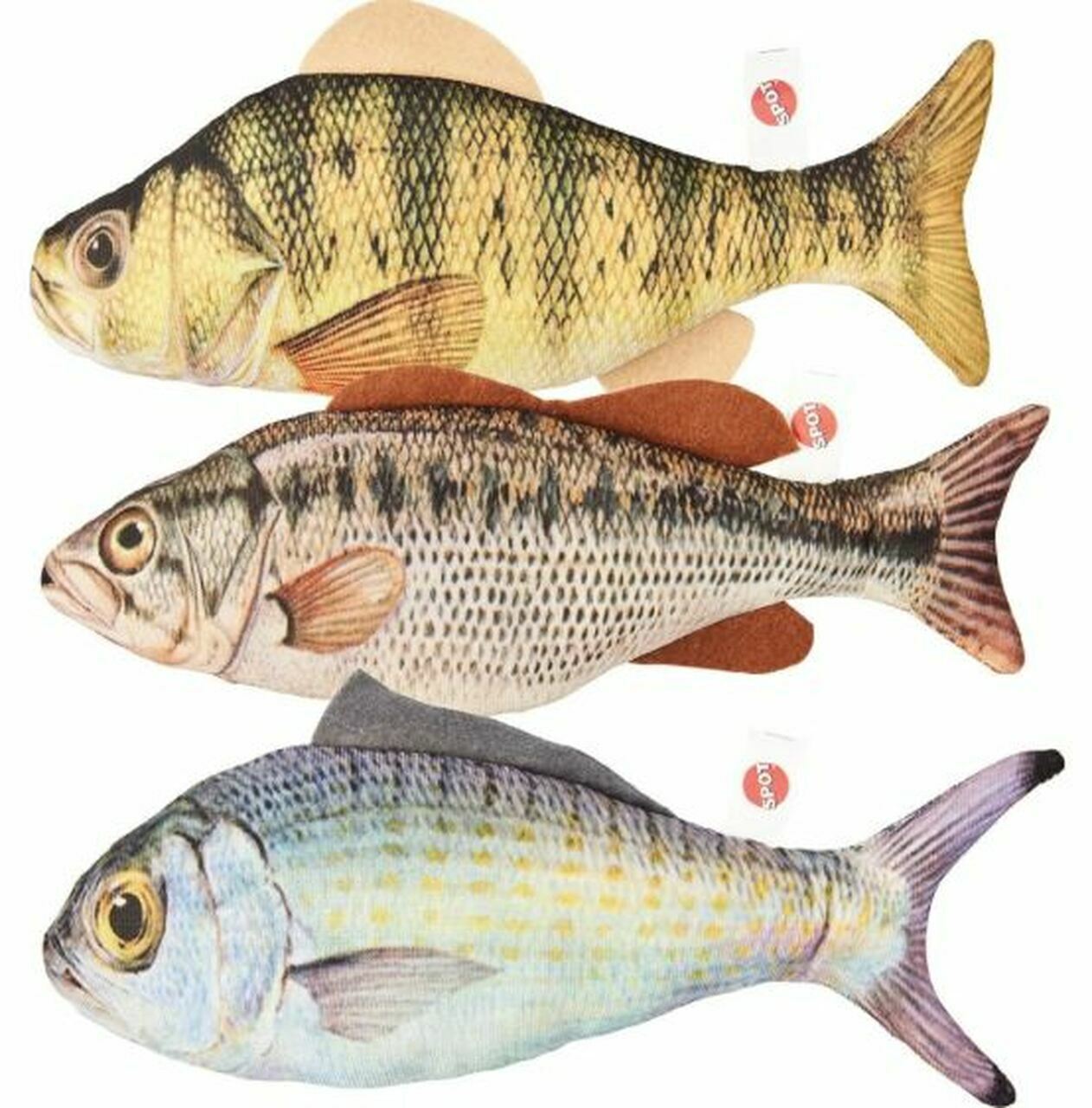 Spot Hug N Kick Gone Fishin Catnip Toy Assorted Extra - Large - Pets Perfect