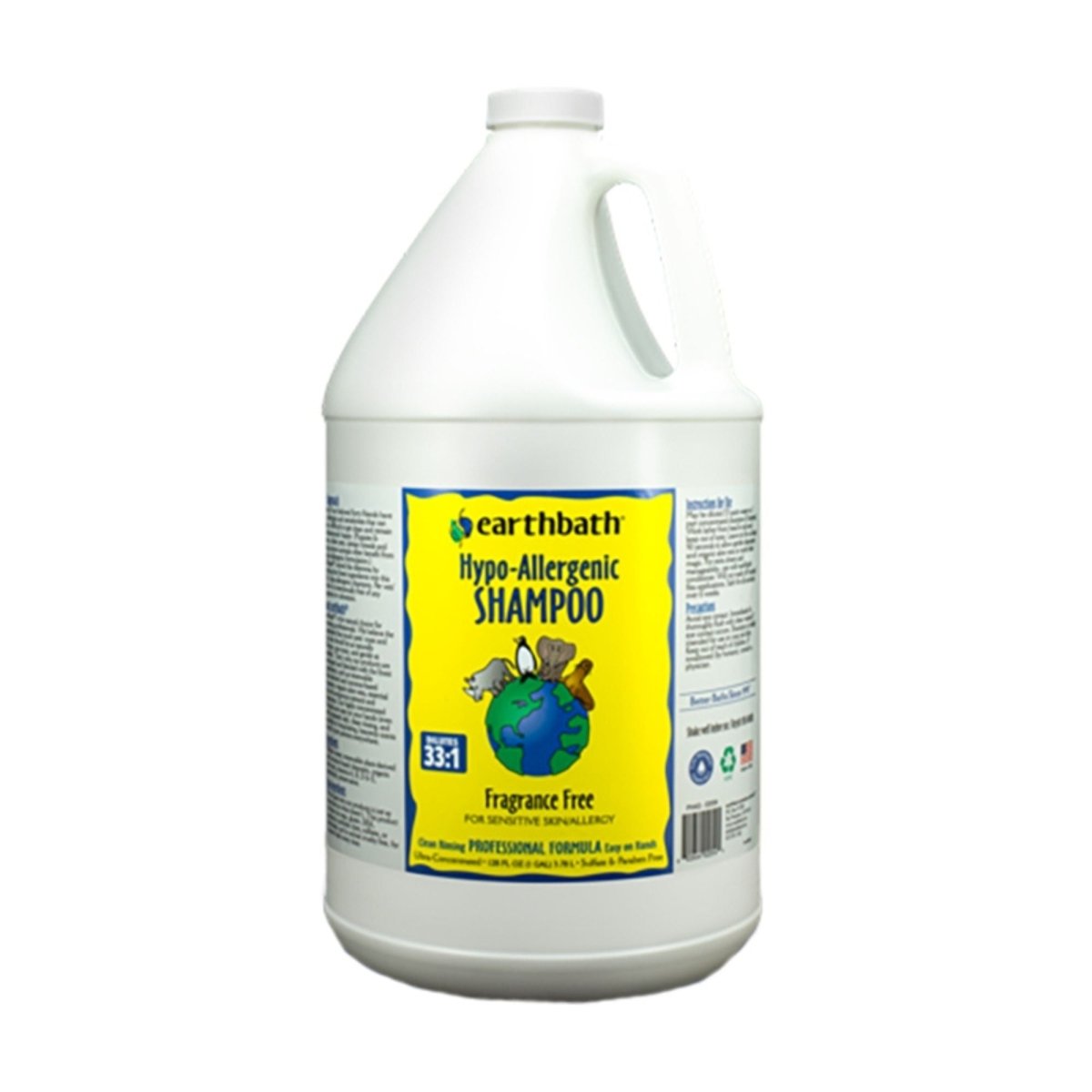Earthbath Dog Hypoallergenic Shampoo - Fragrance Free 1 Gallon - Pets Perfect