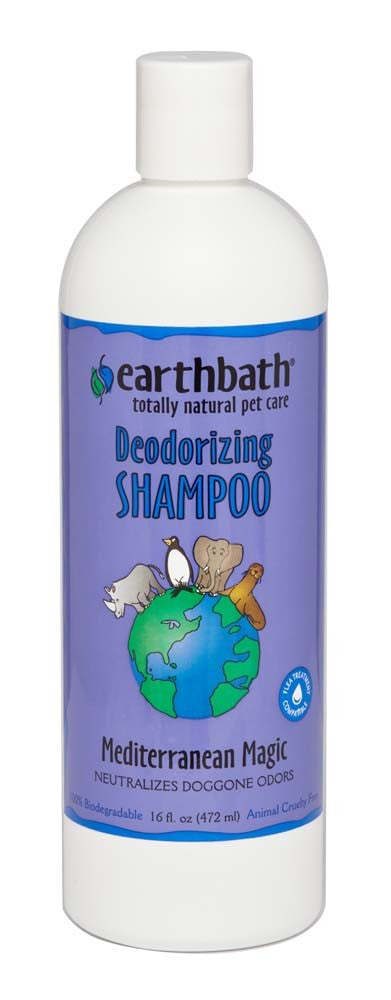 Earthbath Deodorizing Pet Shampoo for Dogs, Mediterranean Magic 16 oz