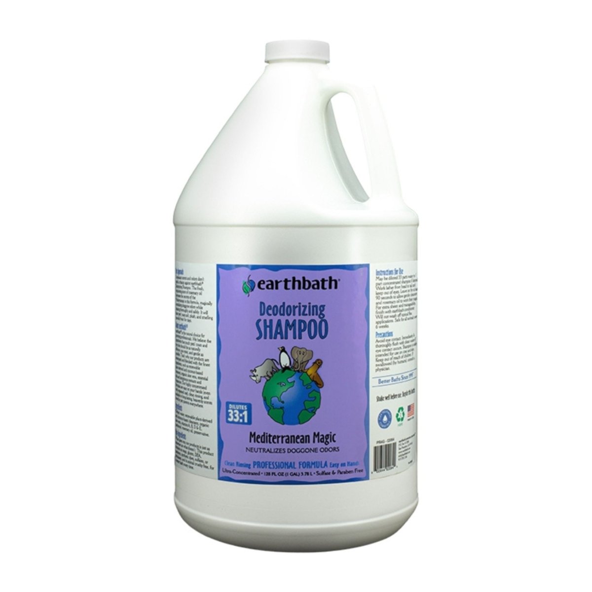 Earthbath Dog Deodorizing Shampoo - Mediterranean Magic 1 Gallon - Pets Perfect