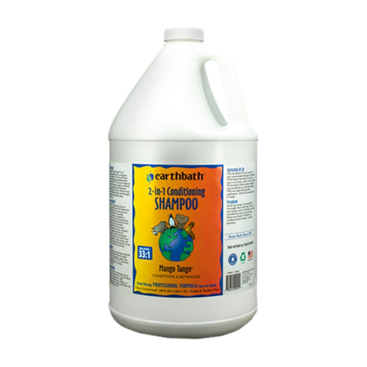 Earthbath Dog 2 In 1 Conditioning Shampoo - Mango Tango 1 Gallon