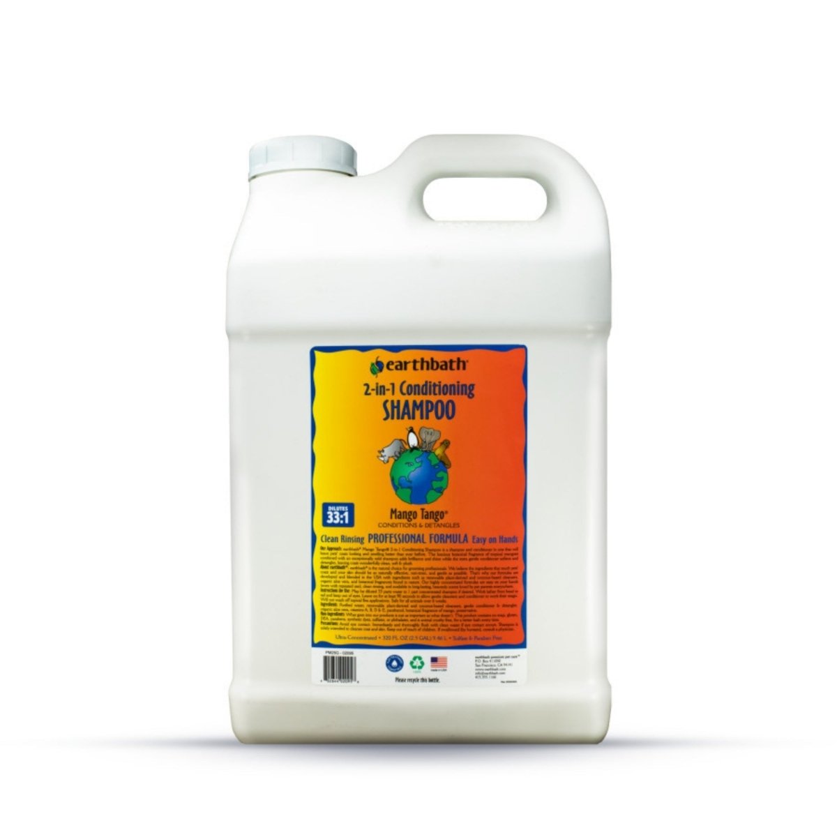 Earthbath 2in1 Conditioning Shampoo, Mango Tango 1ea/2.5 gal - Pets Perfect