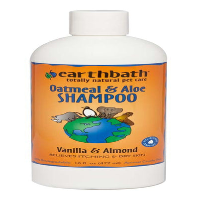 Earthbath Oatmeal & Aloe Pet Shampoo, Vanilla & Almond 16 oz