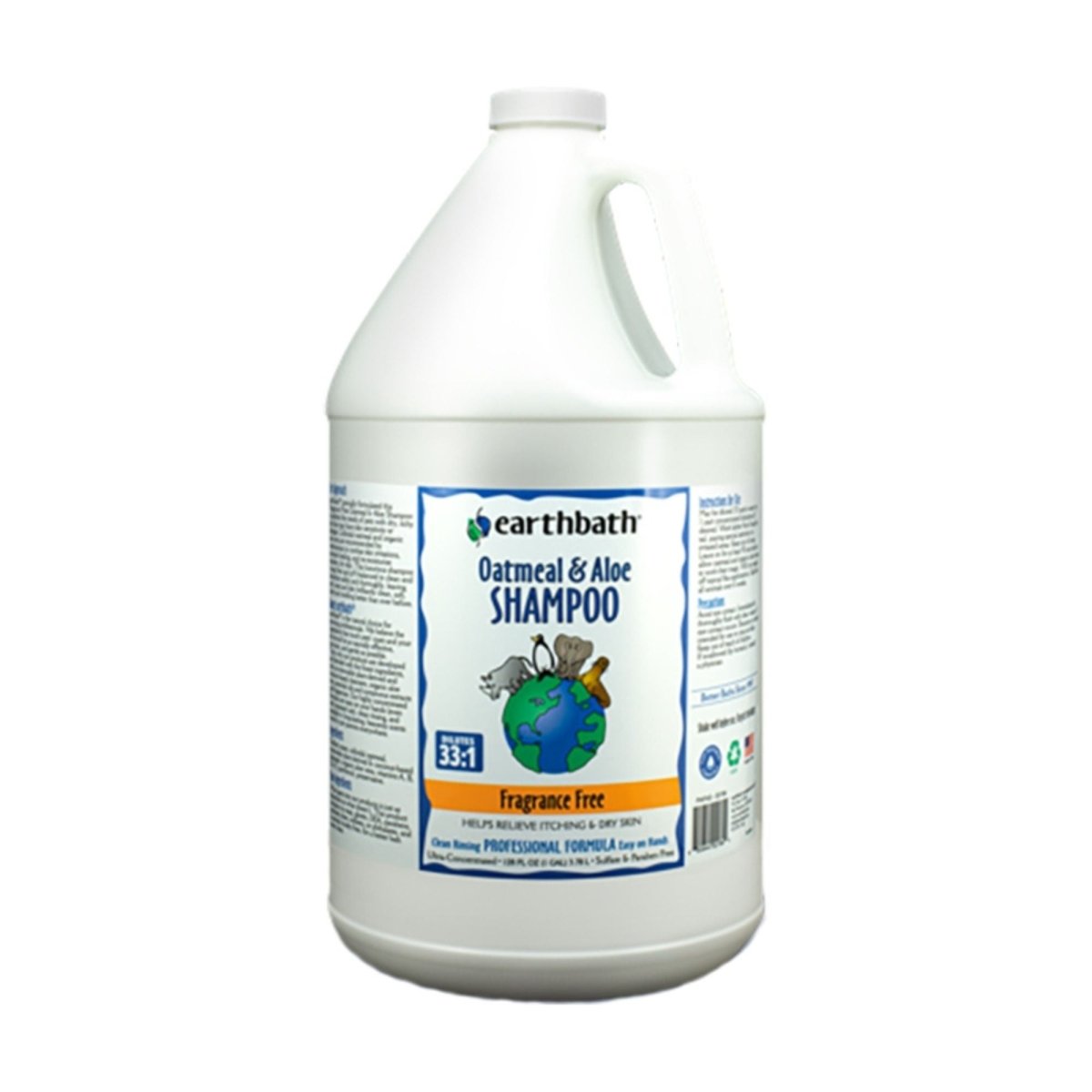 Earthbath Dog Oatmeal & Aloe Shampoo - Fragrance Free 1 Gallon - Pets Perfect