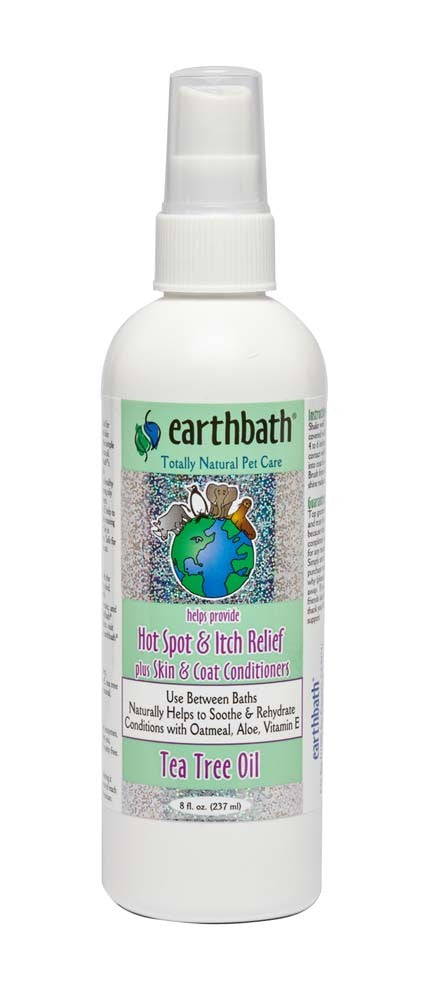 Earthbath Hot Spot Relief Spray for Dogs, Tea Tree & Aloe Vera 8 oz