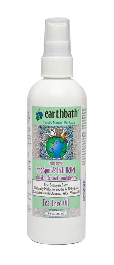 Earthbath Hot Spot Relief Spray for Dogs, Tea Tree & Aloe Vera 8 oz