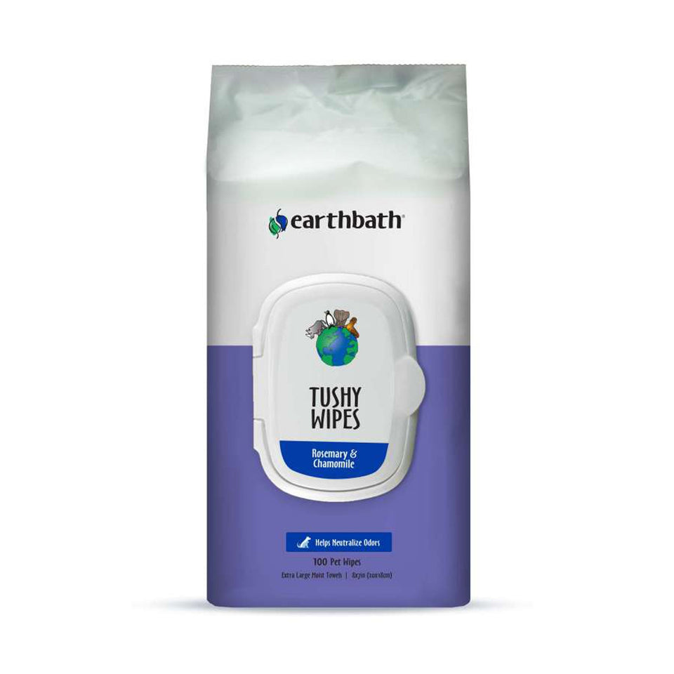 Earthbath Tushy Wipes, Rosemary & Chamomile 72 ct