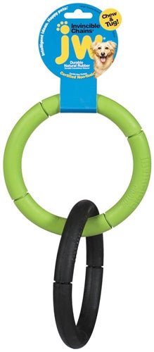 JW Pet Invincible Double Chains Dog Toy Assorted 1ea/LG - Pets Perfect