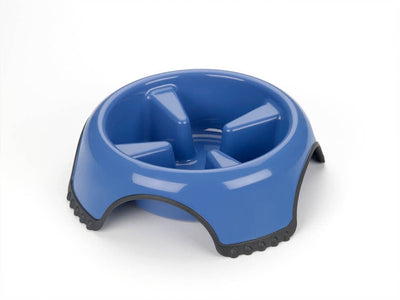 JW Pet Skid Stop Slow Feed Dog Bowl Assorted X-Large