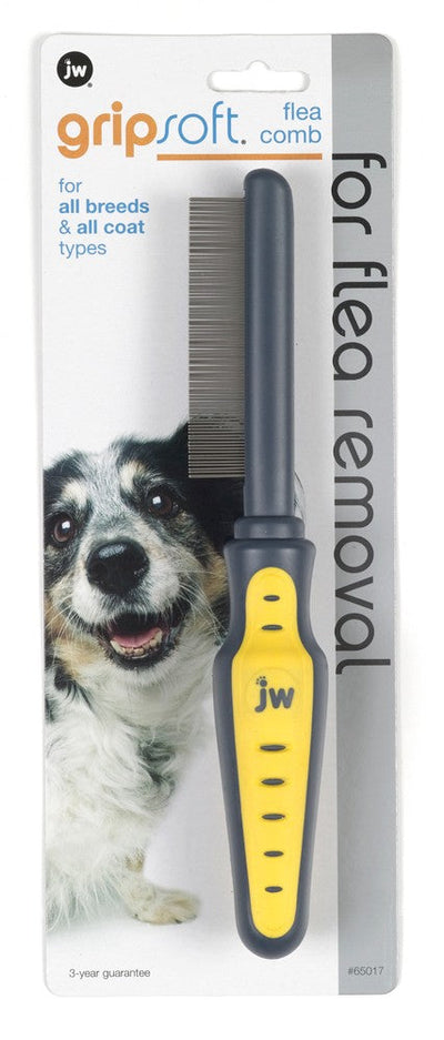 JW Pet GripSoft Dog Flea Comb