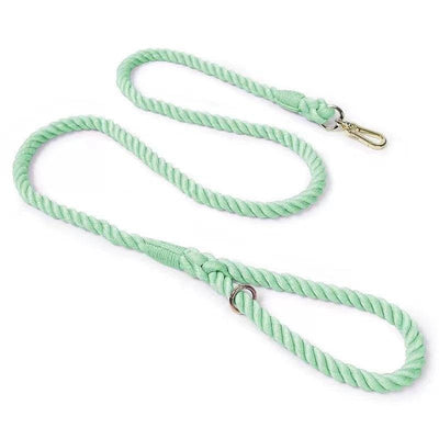 Dog Rope Dog Leash - Light Rose Green