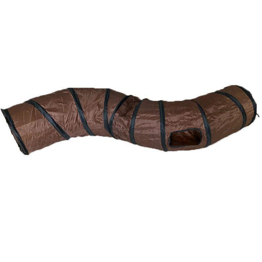 Foldable S-Shaped Cat Tunnel - The Ultimate Play Haven For Your Feline Friend!