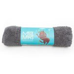 Messy Mutts Dog Drying Mat And Towel Cool Grey Medium - Pets Perfect